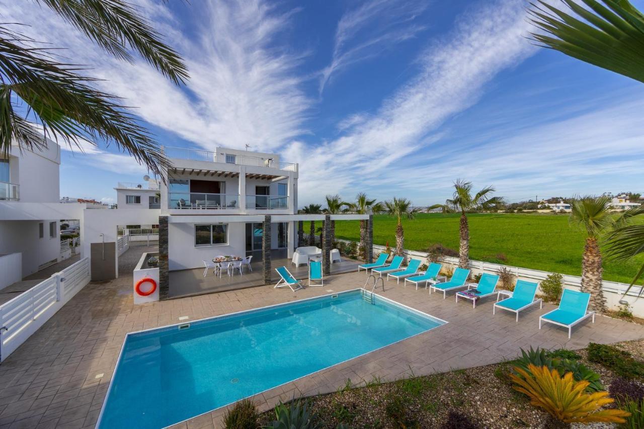 Faros Beachfront Villa Perivolia Ngoại thất bức ảnh